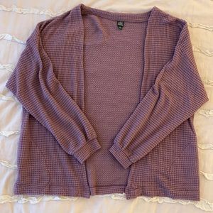 Wild Fable Purple Ribbed Cardigan